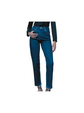 Zara Women’s Dark Blue Mom Jeans (Size 4) - EUC